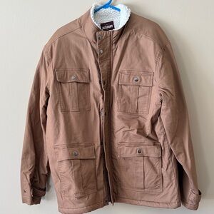 Alesbury Men's Tan Military Field Jacket